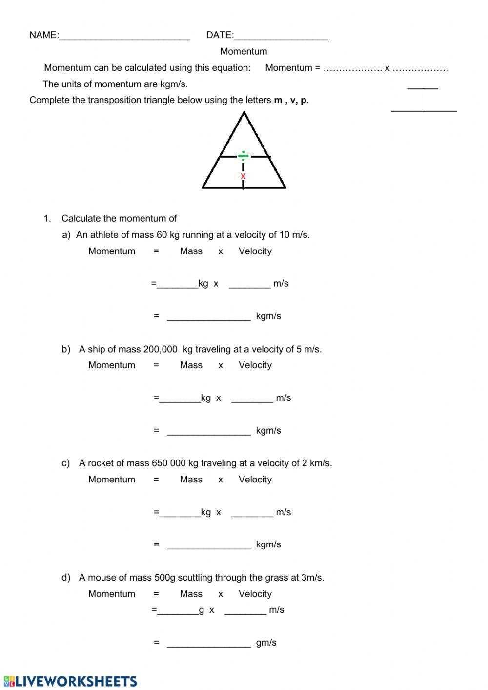 momentum answer key momentum answer key