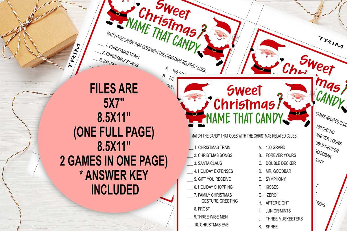 name that candy answer key