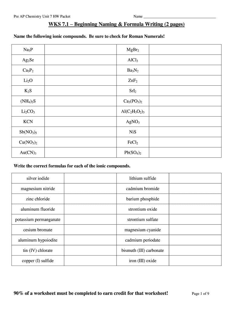 naming putting it all together worksheet answers key
