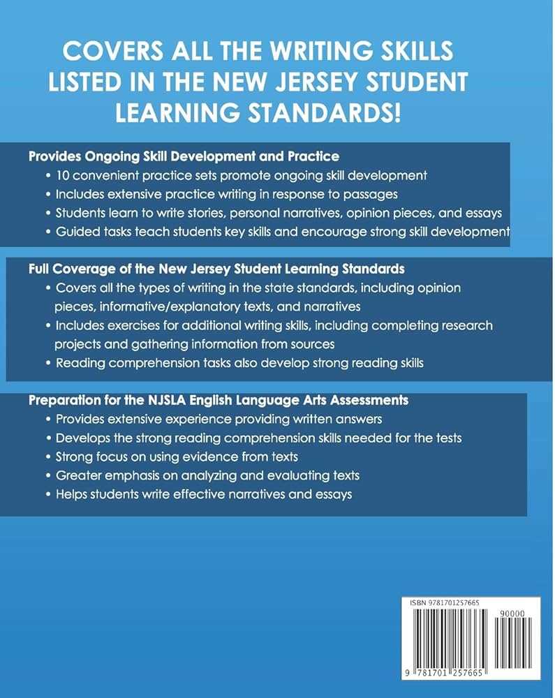 new jersey state assessment grade 4 answer key