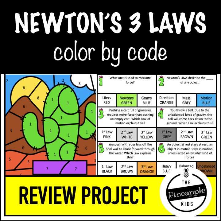 newtons laws of motion card sort answer key