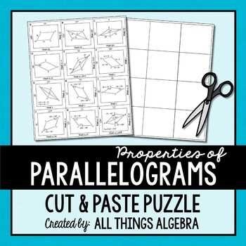 parallelograms puzzle answer key