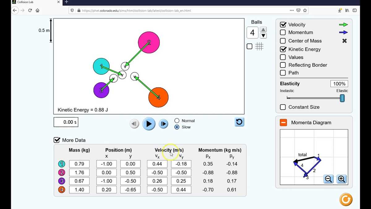 phet simulation collision lab answer key