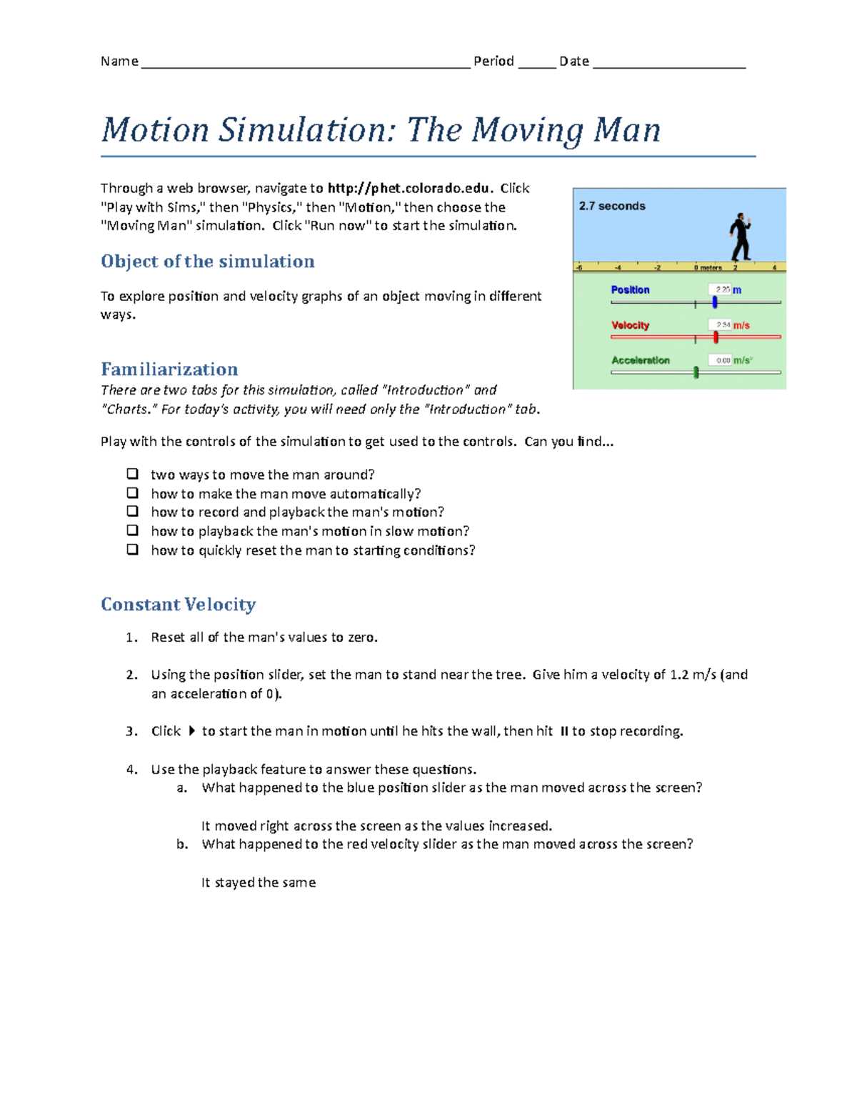 physics lab 1 dminesional motion sugar packet answer key physics lab 1 dminesional motion sugar packet answer key