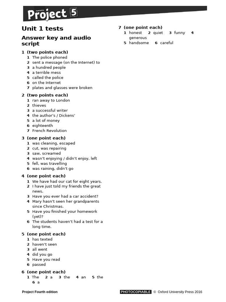 practice grade 4 unit 1 week 5 answer key