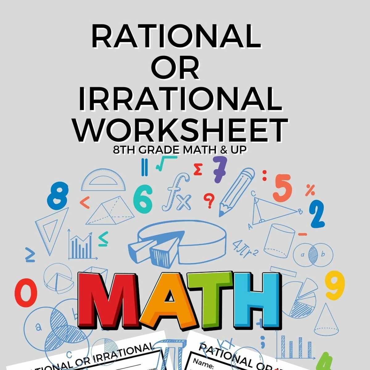 rational and irrational numbers worksheet with answer key