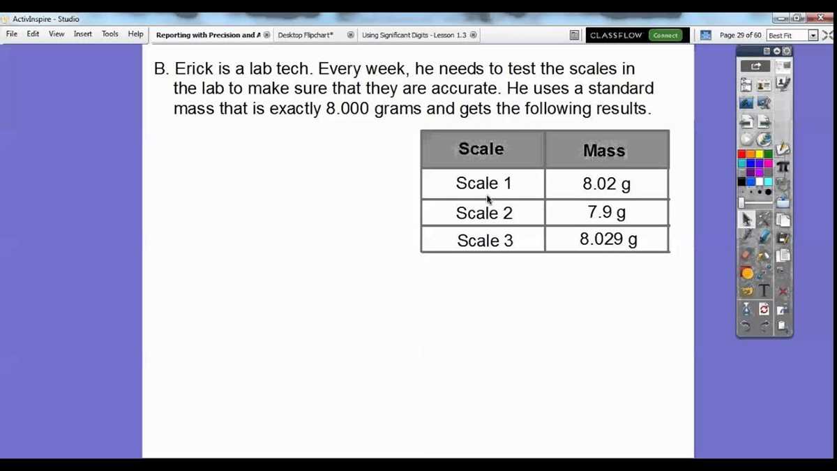 reporting with precision and accuracy lesson 1 3 answer key