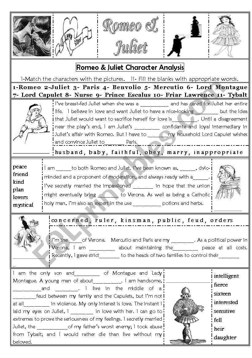 romeo and juliet packet answer key