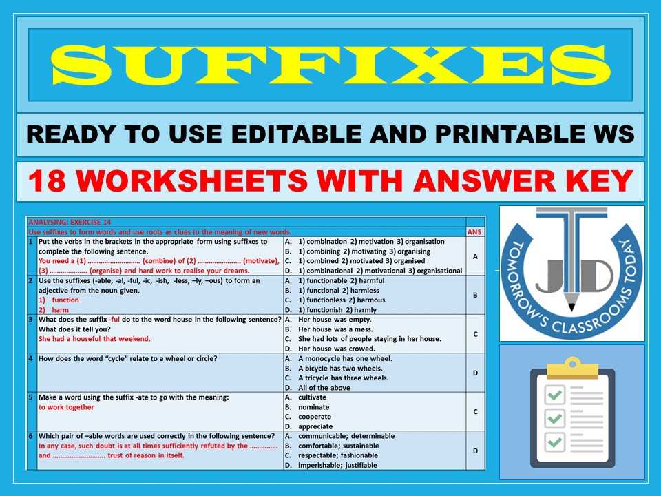 roots prefixes and suffixes lesson 18 answer key roots prefixes and suffixes lesson 18 answer key
