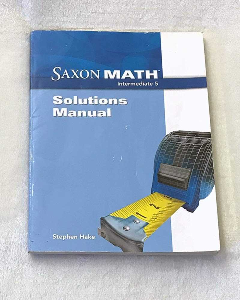 saxon math answer key