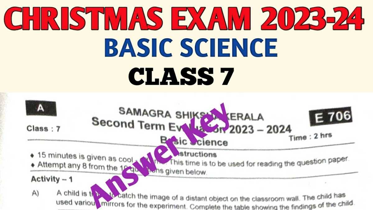 science answer key class 7