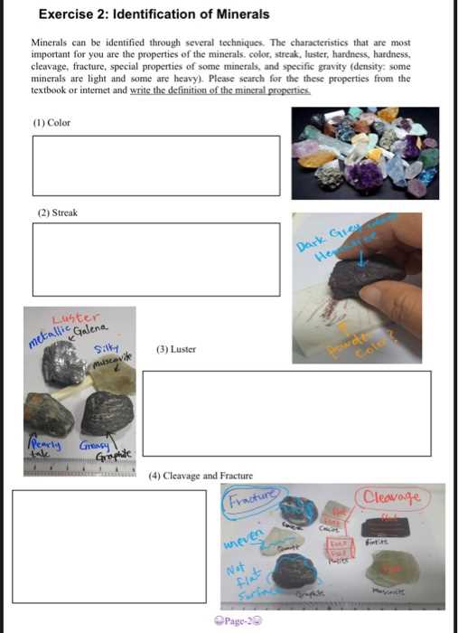 section 2.3 properties of minerals answer key