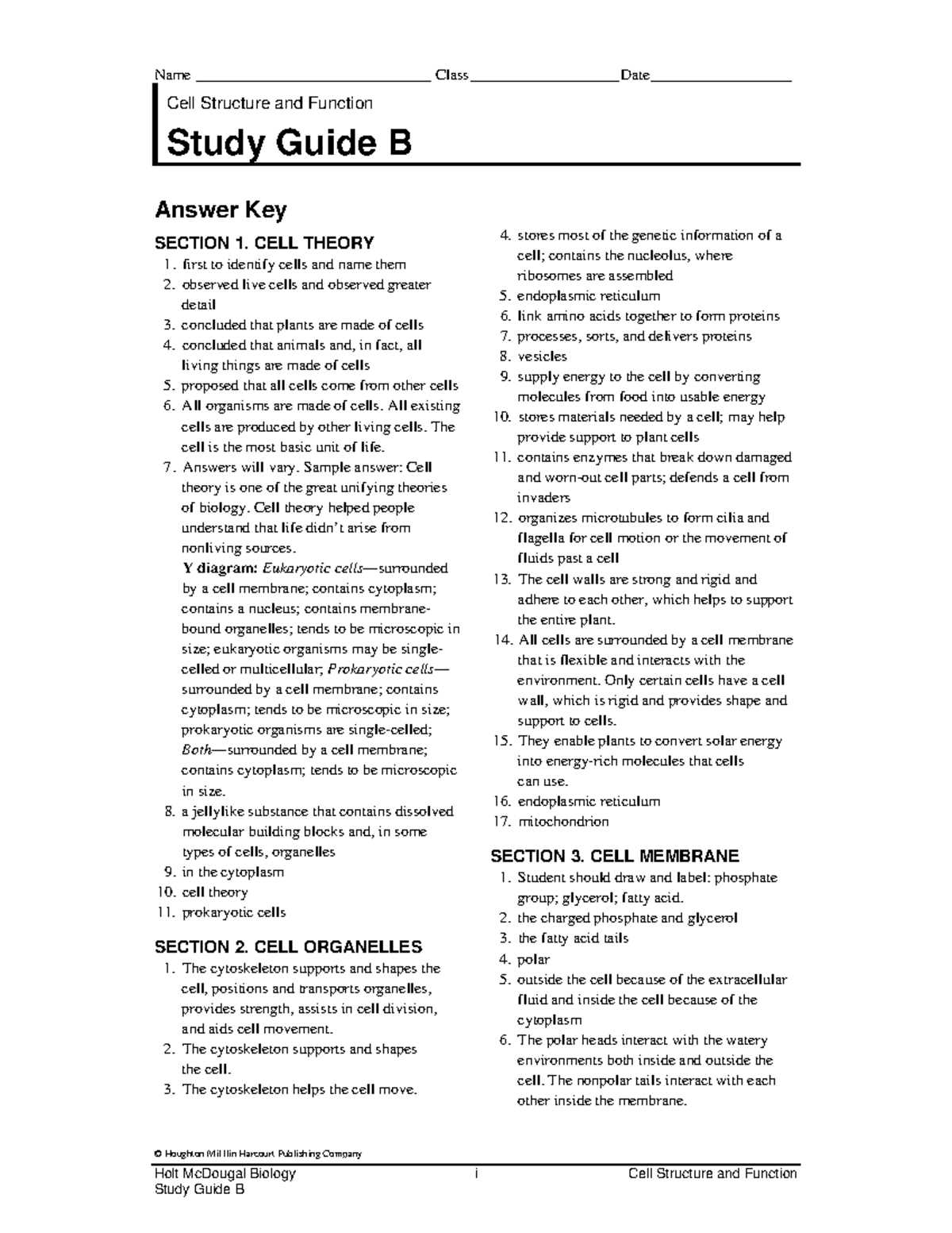section 3 biomes study guide b answer key