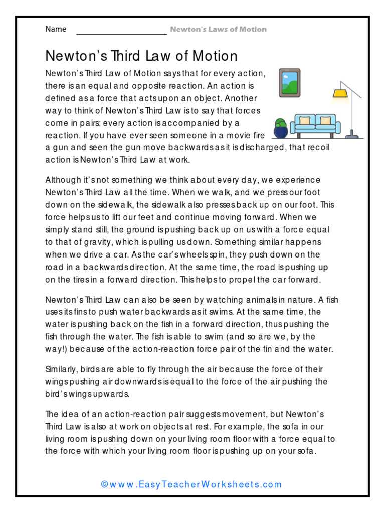 section 3 reinforcement the third law of motion answer key