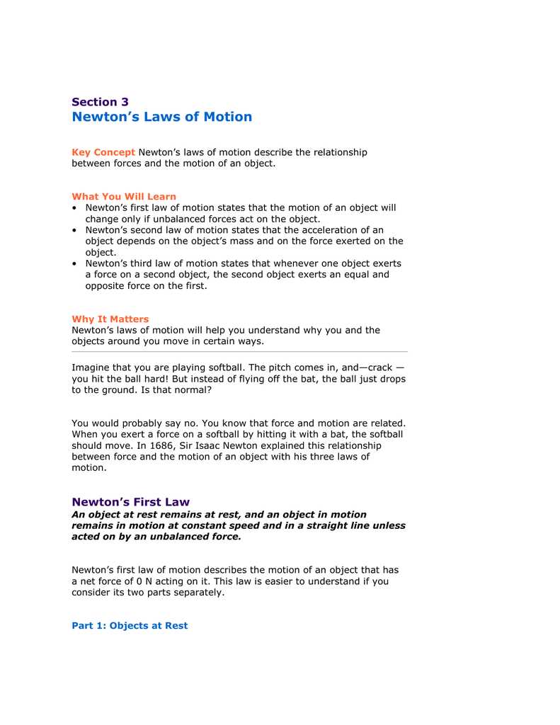 section 3 using newtons laws answer key