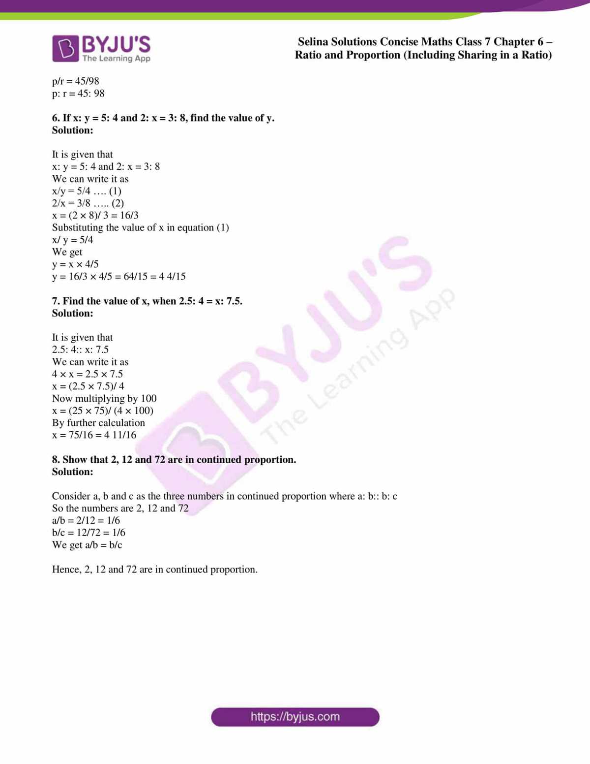 solve proportional relationships lesson 6 answer key