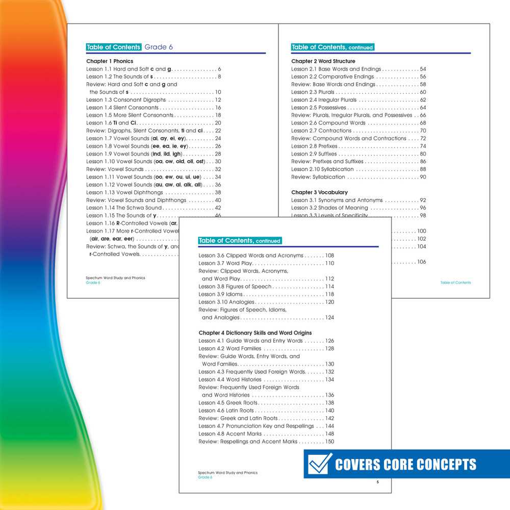 spectrum science grade 6 answer key lesson 5