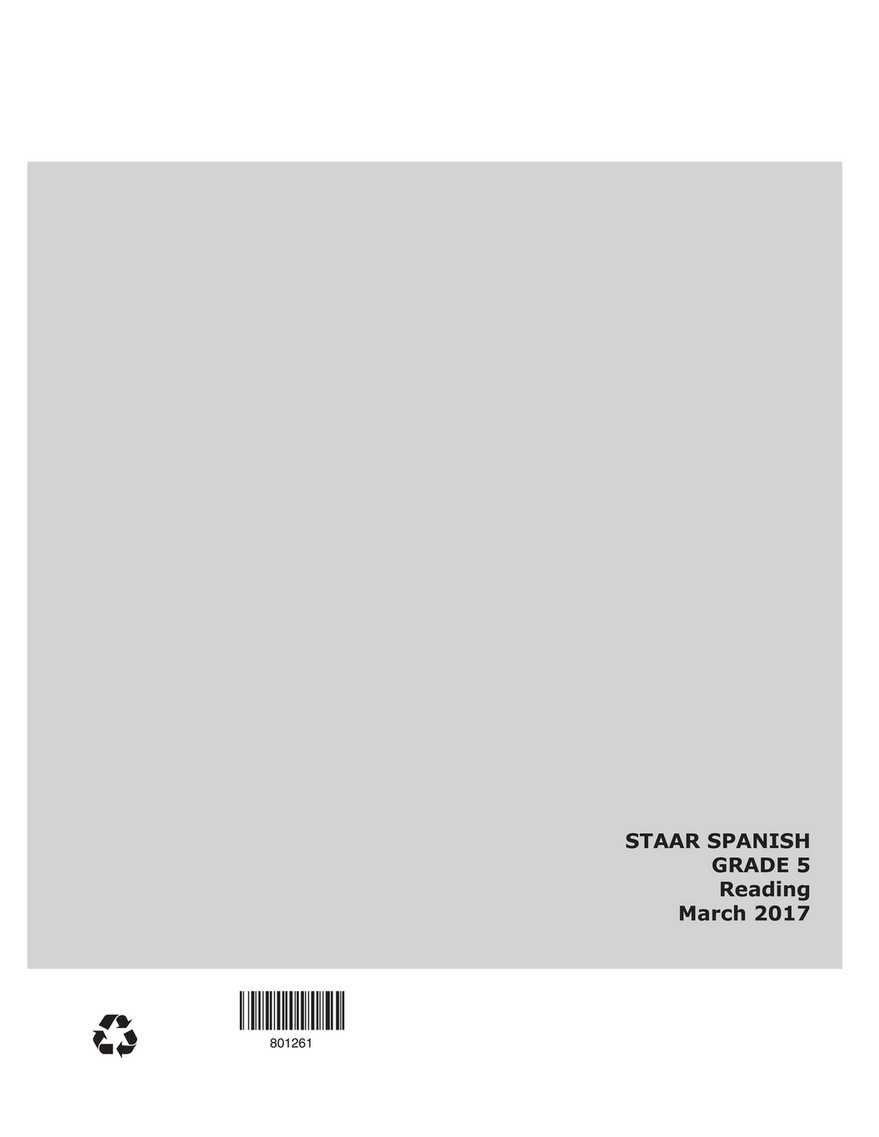 staar master reading grade 5 answer key