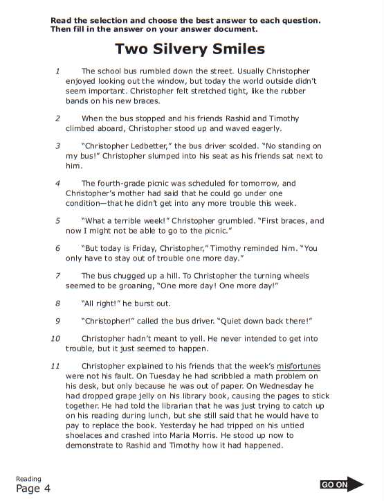 staar master writing grade 4 answer key
