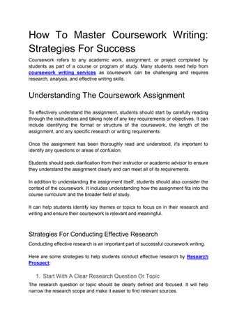 strategies for successful writing answer key