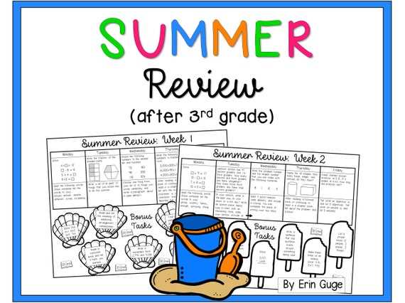 summer review answer key