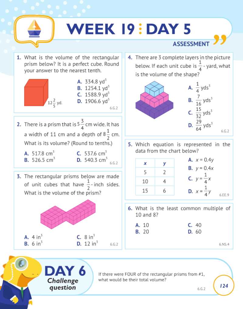 summer solutions common core math grade 6 answer key