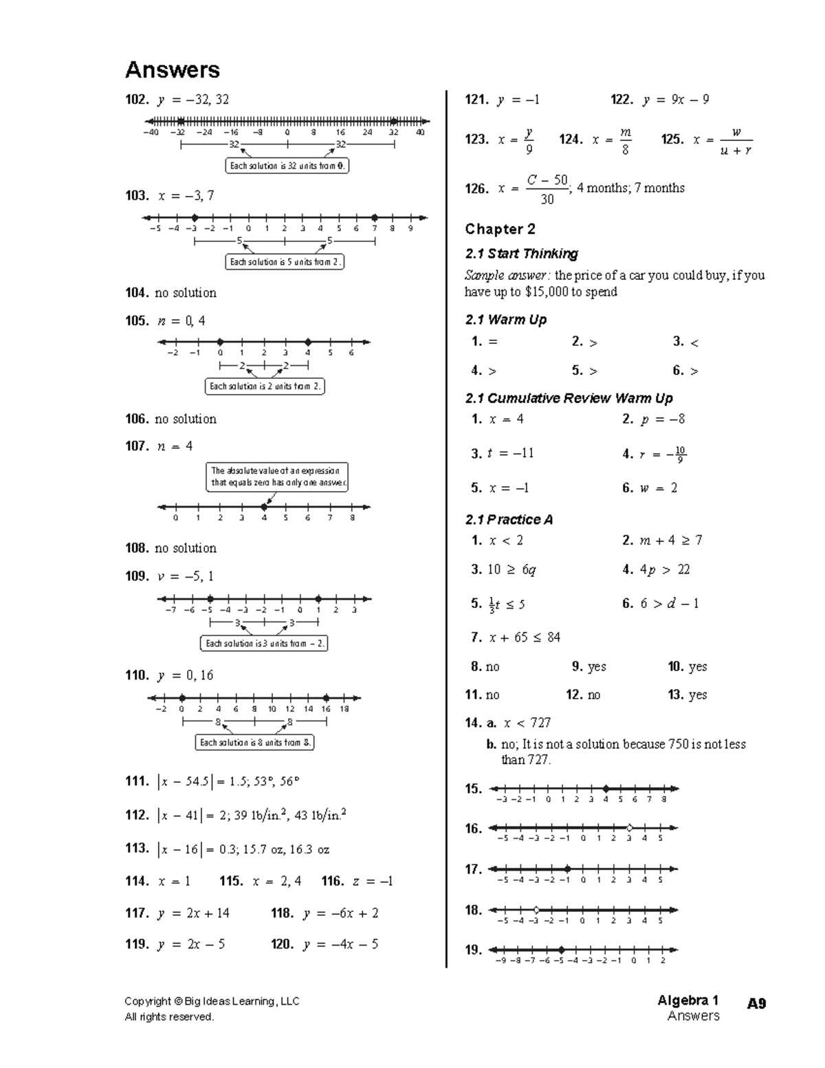 tenmarks answers key algebra 1