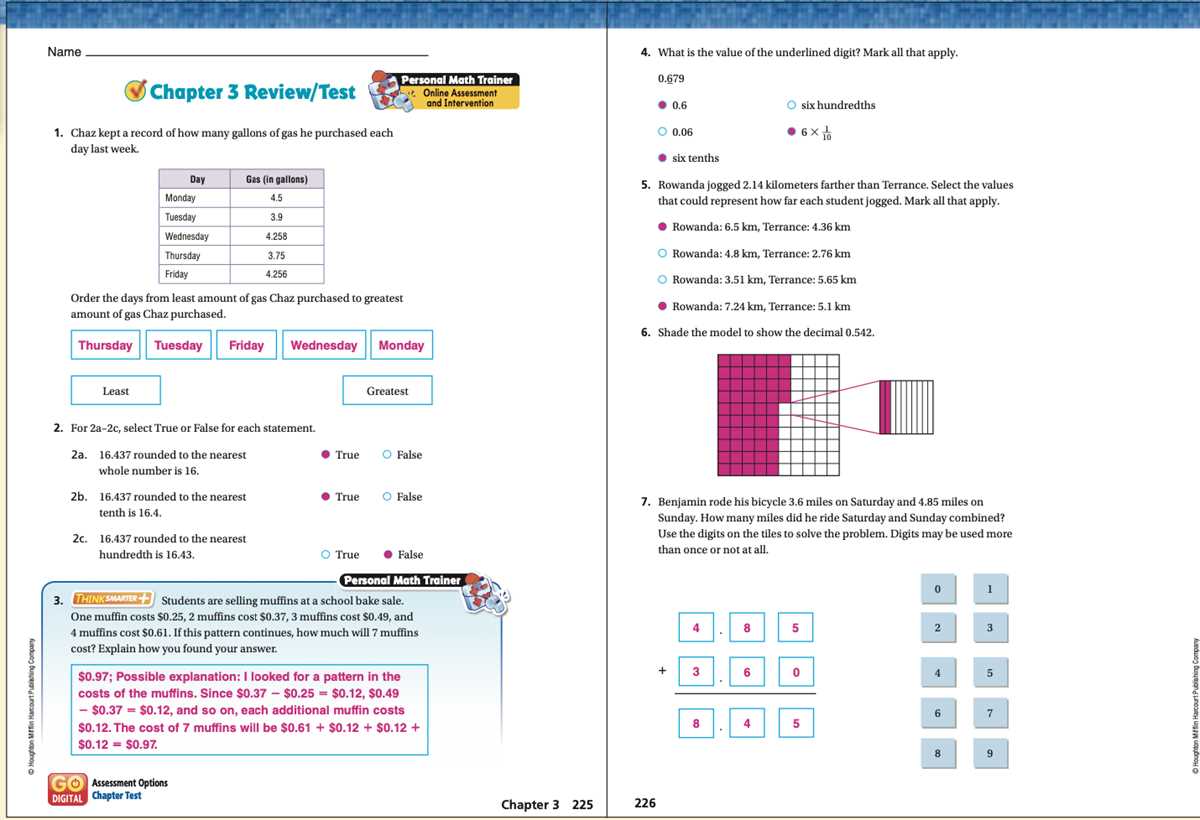 the book go math for 3rd grade answer key