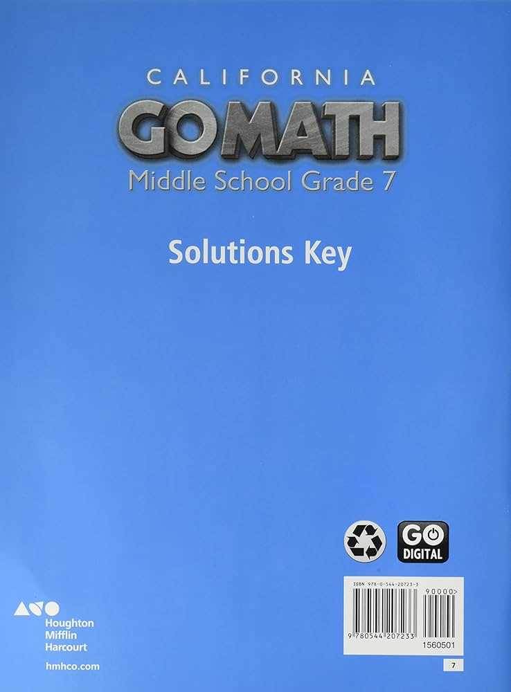 the book go math for 3rd grade answer key