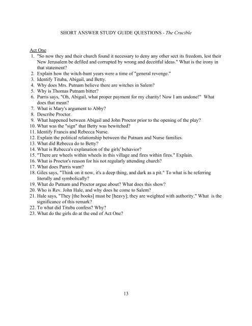 the crucible quotation analysis study guide answer key