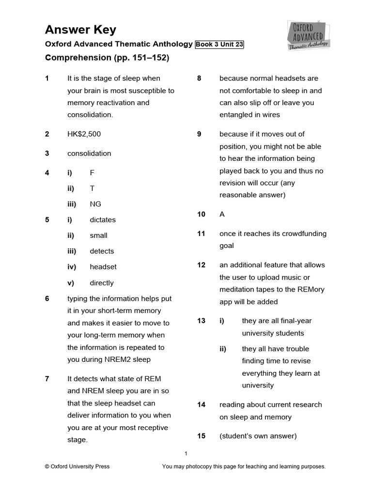 the journey of oliver k woodman lesson 23 answer key