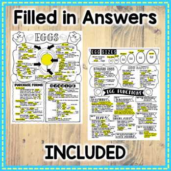 the key to egg cookery worksheet answers