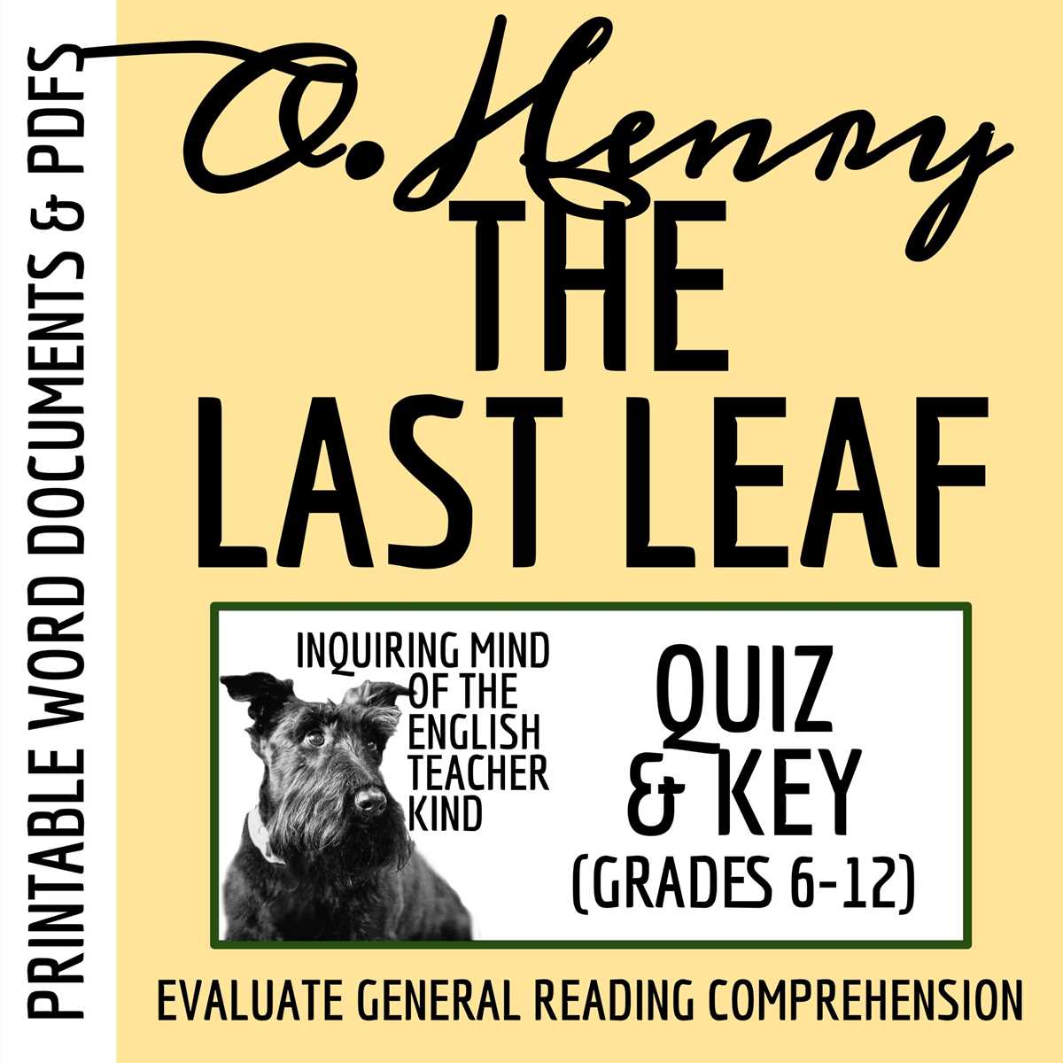 the last dog 7th grade literature answer key