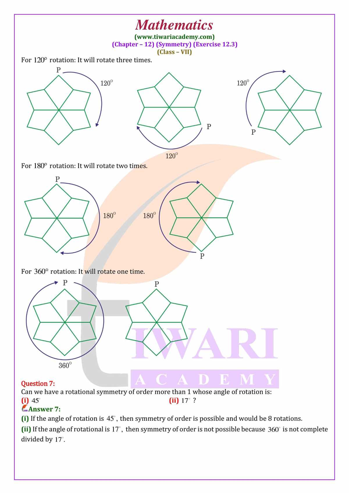 thinking mathematically 7th edition 12.3 answer key