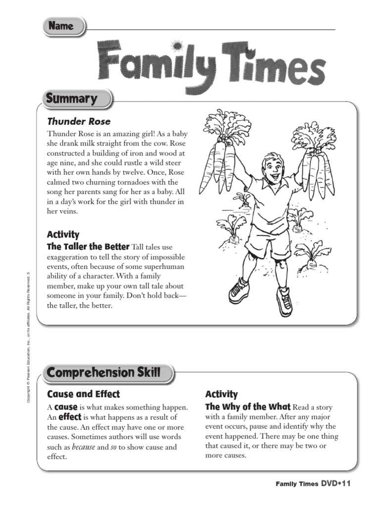 thunder rose answer key grade 4