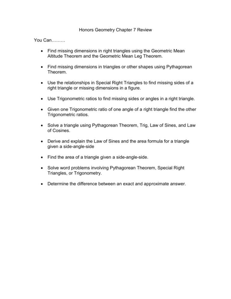 topic 7 review answer key