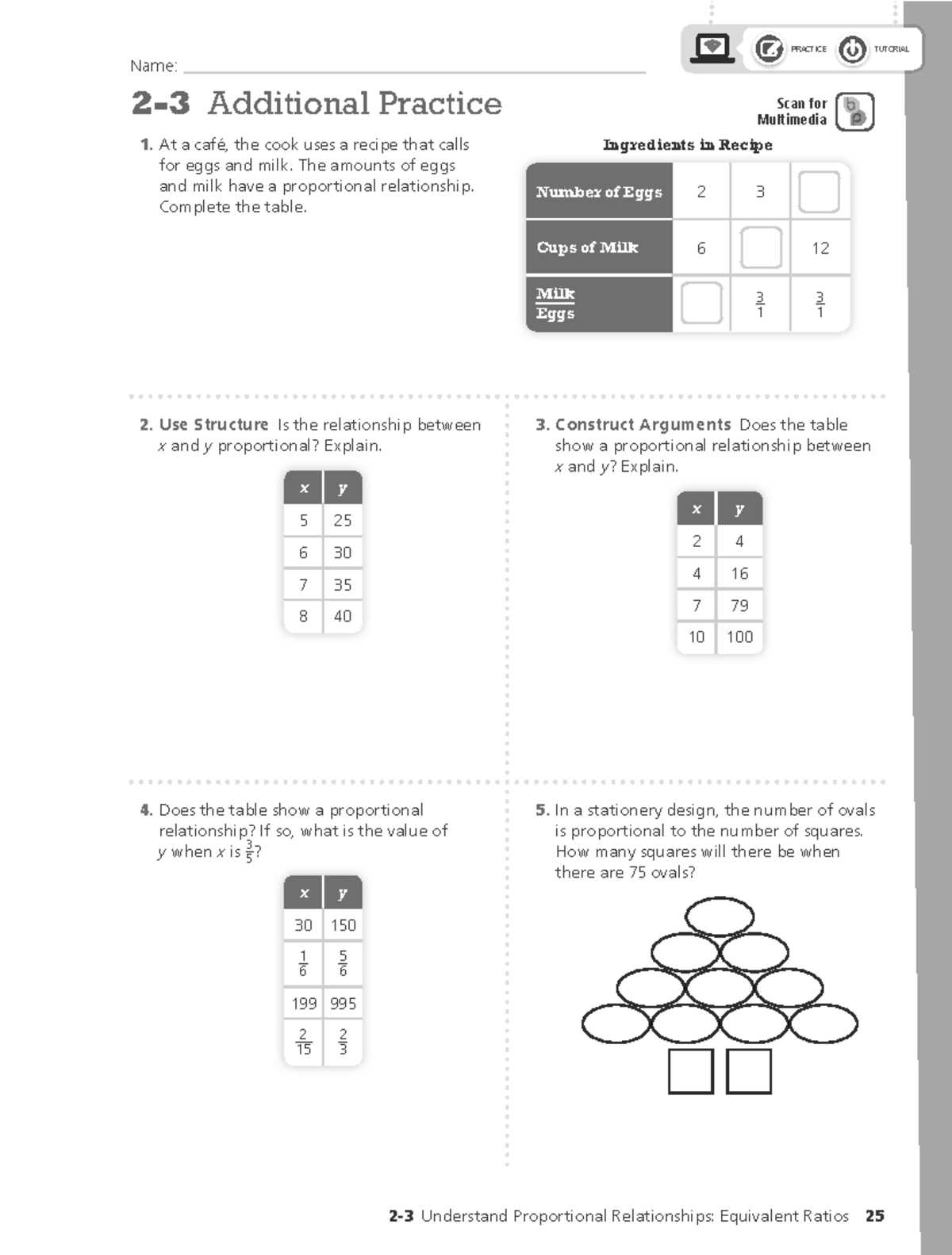 understand proportional relationships lesson 10 answer key