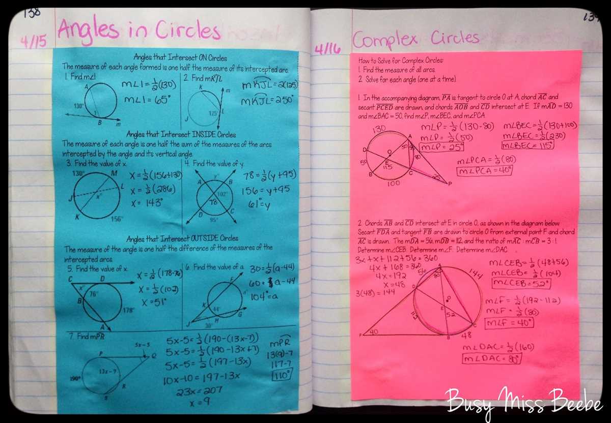 unit 10 circles homework 3 arc lengths answer key