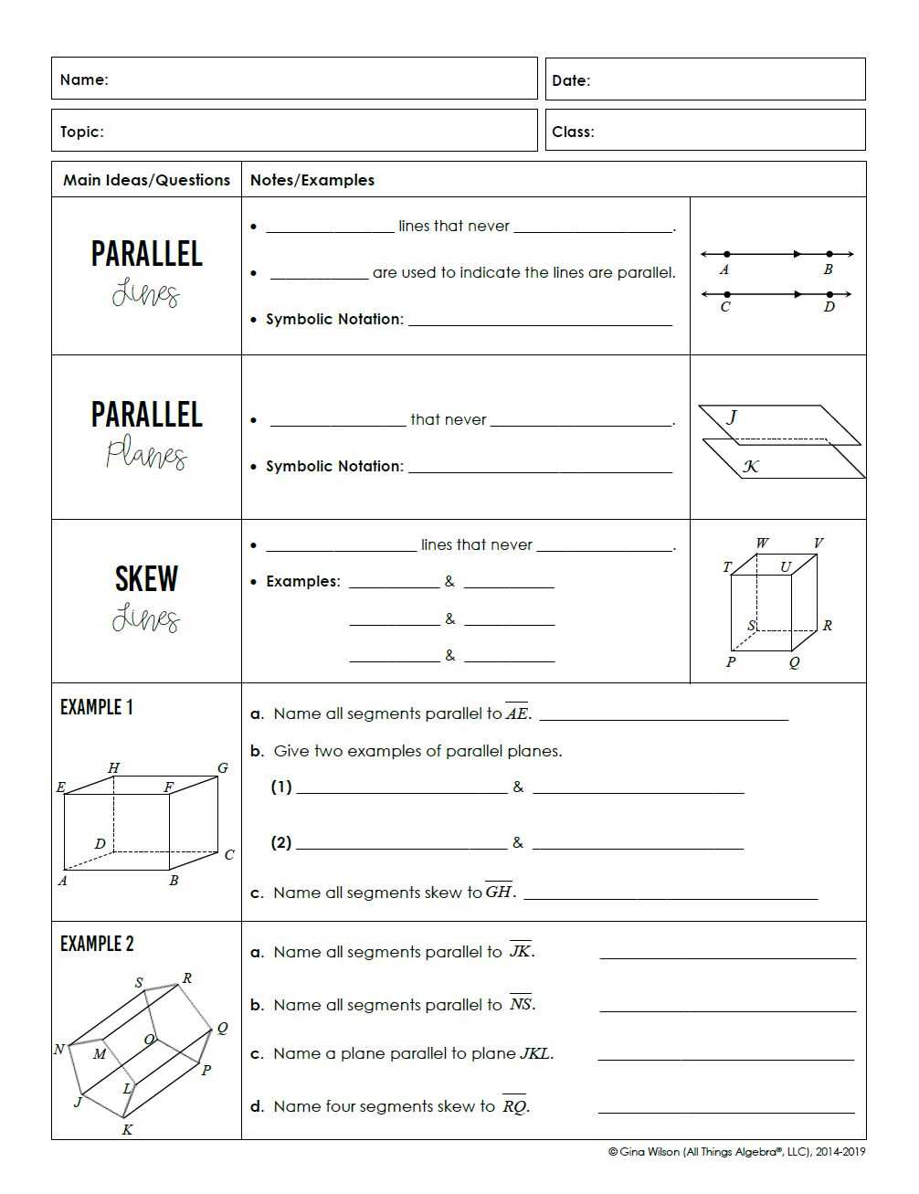 unit 3 parallel and perpendicular lines study guide answer key