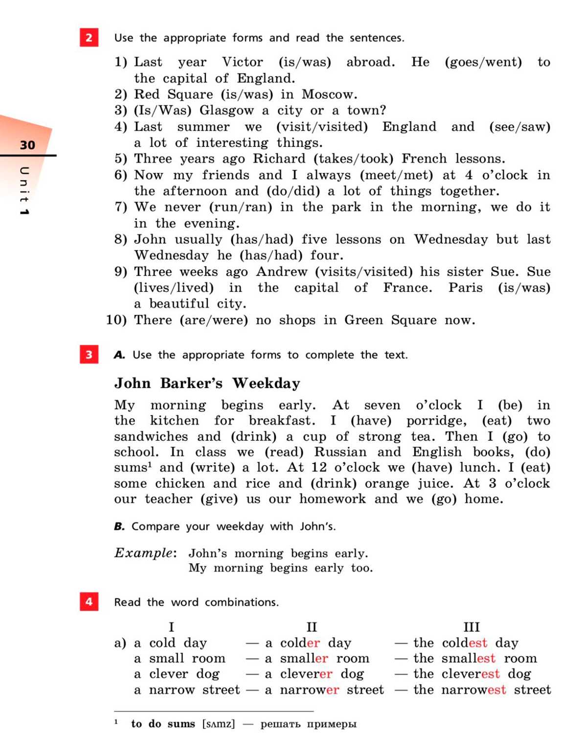 unit 5 adjectives lesson 30 answer key