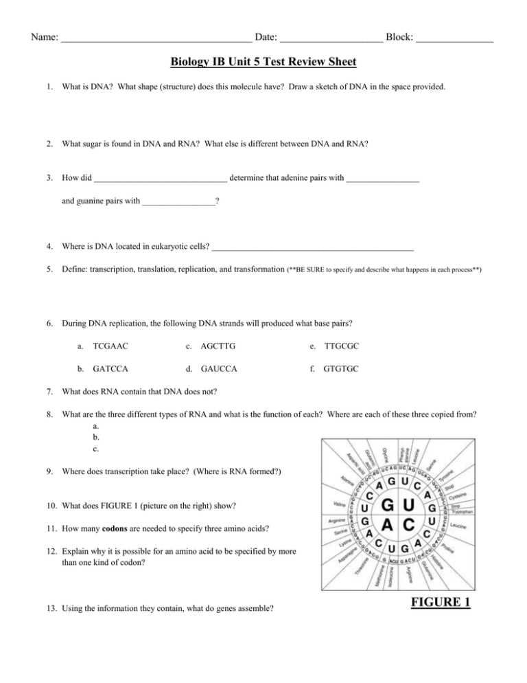 unit 5 test review answer key