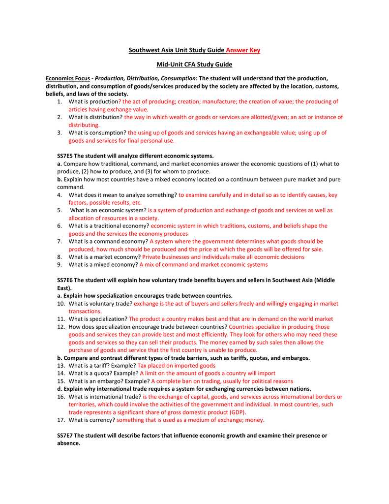 unit 8 south asia study guide answer key