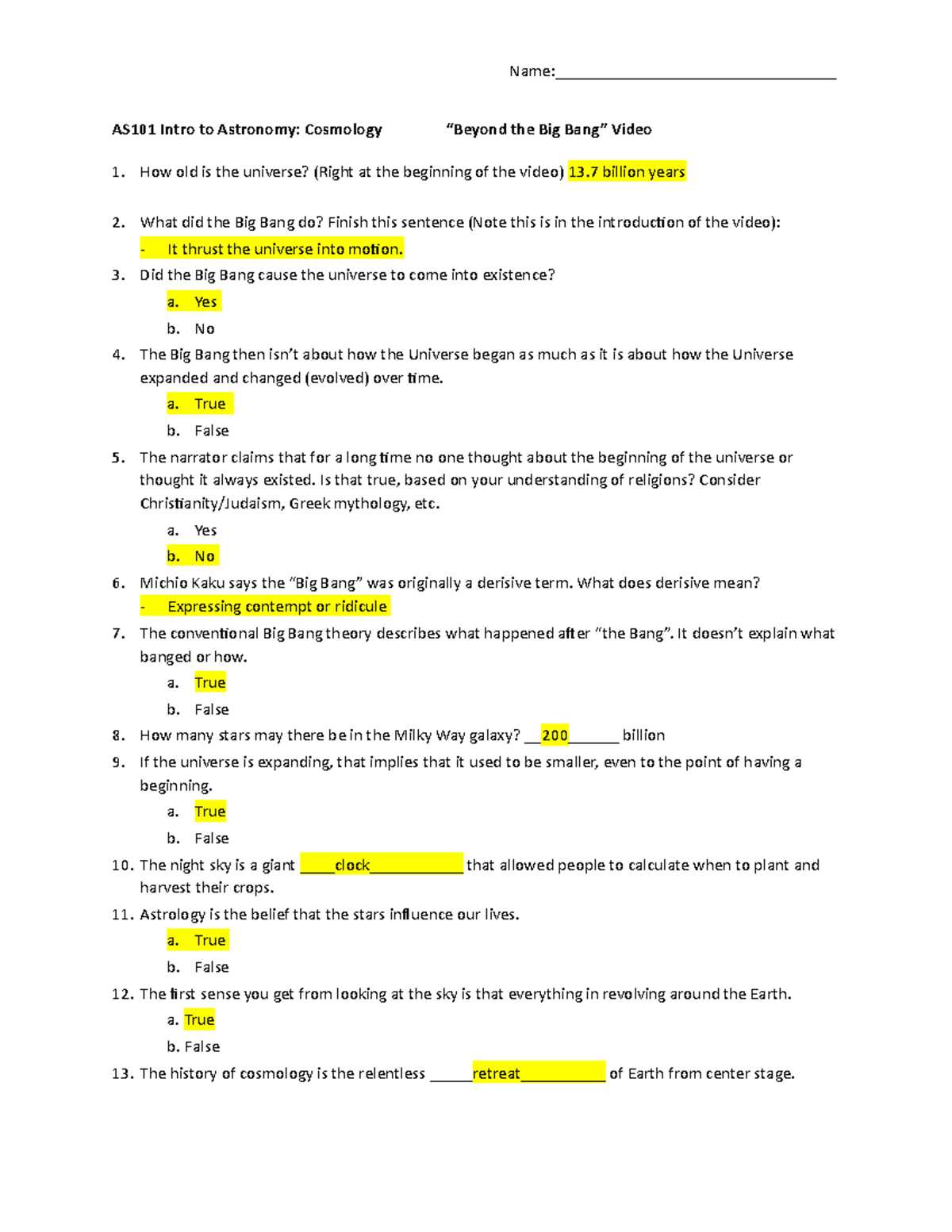 universe 101 reading guide questions answer key universe 101 reading guide questions answer key