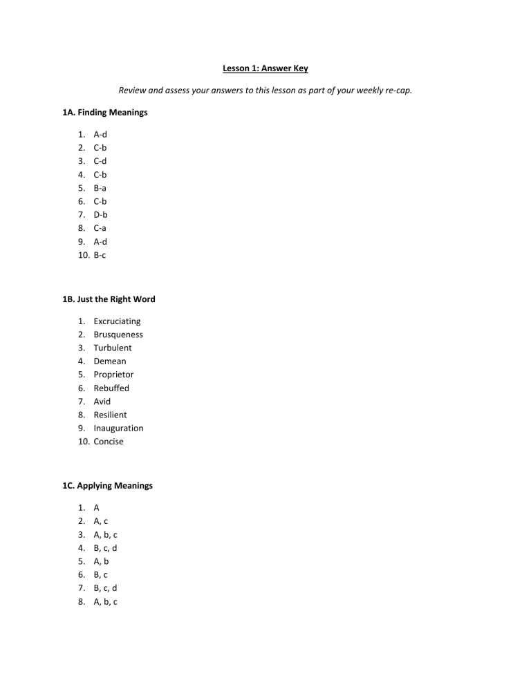 vocabu lit book h answer key lesson 12