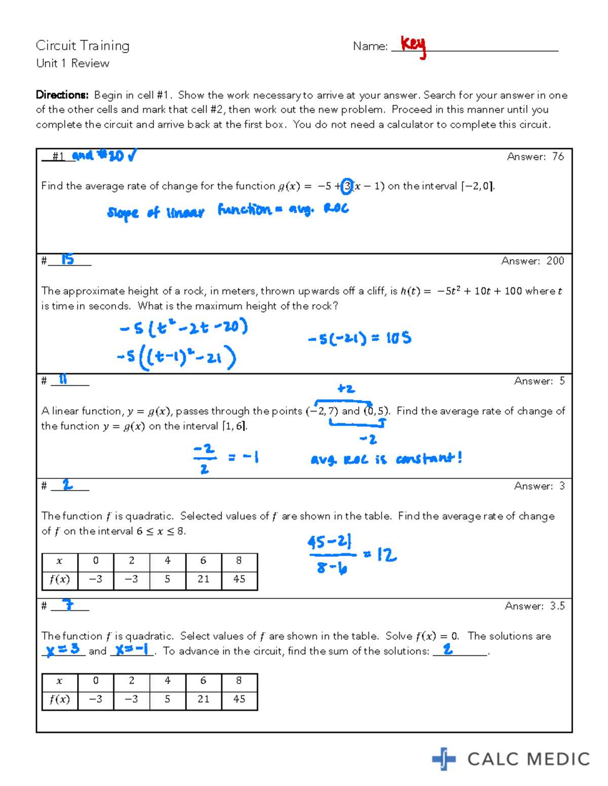 vpt math practice units 1 5 answer key