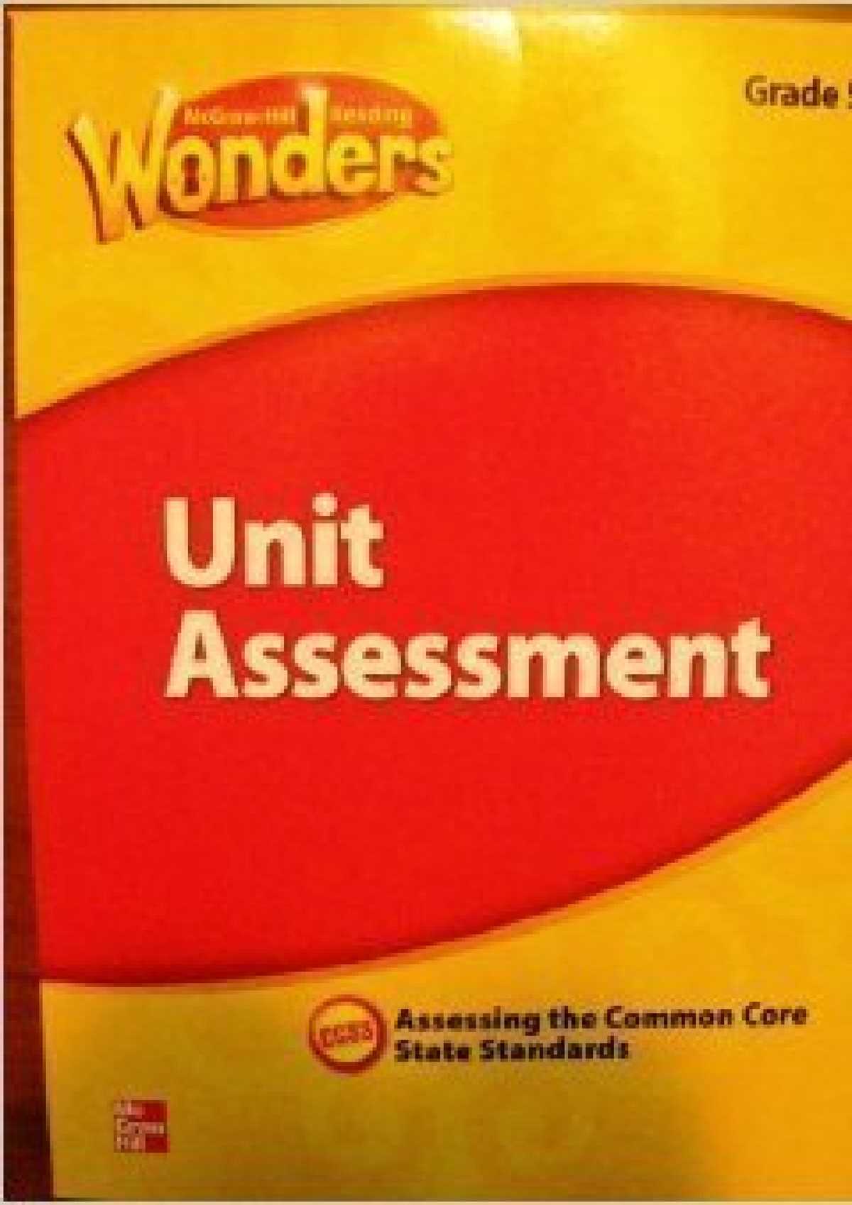 wonders grade 4 answer key unit 2