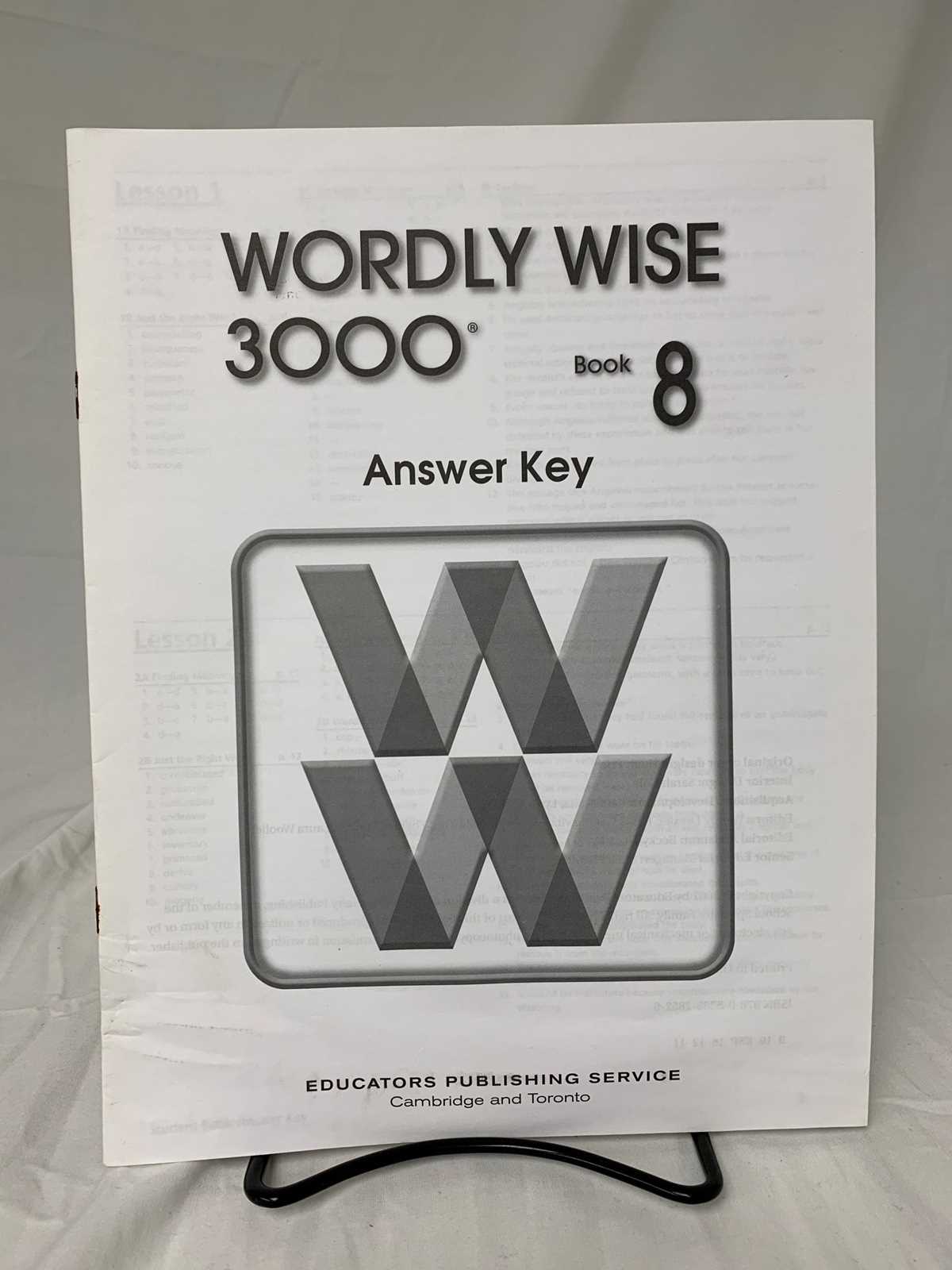 word lesson 8 vocabulary answer key