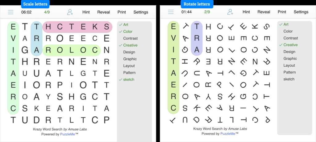 word search puzzle maker with answer key