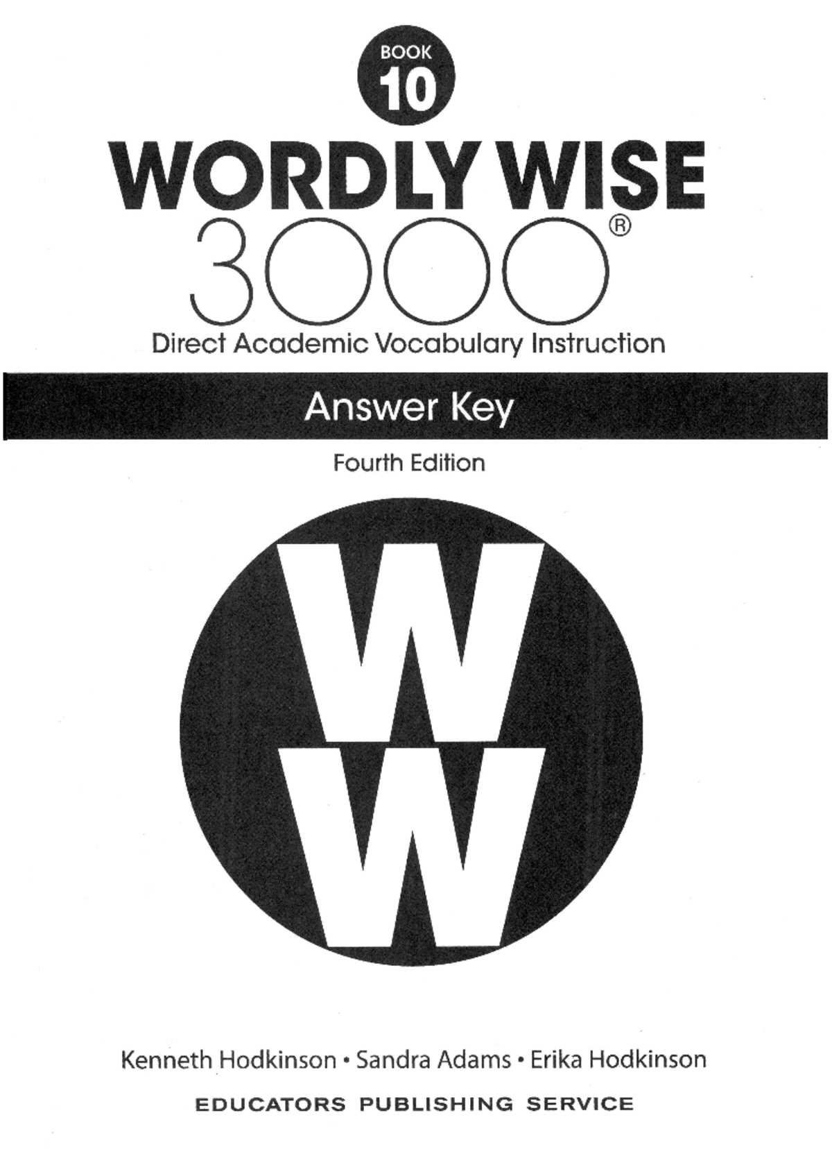 wordly wise 3000 book 10 lesson 16 answer key