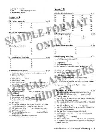 wordly wise lesson 6 answer key